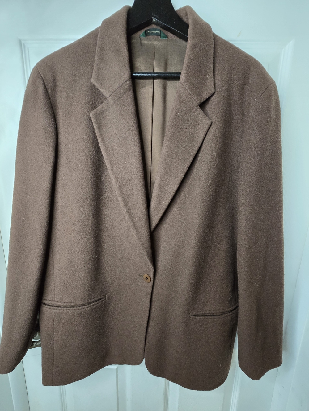 Vintage J.Crew Wool Cashmere Blend Single-Button Minimalist Blazer Jacket 12